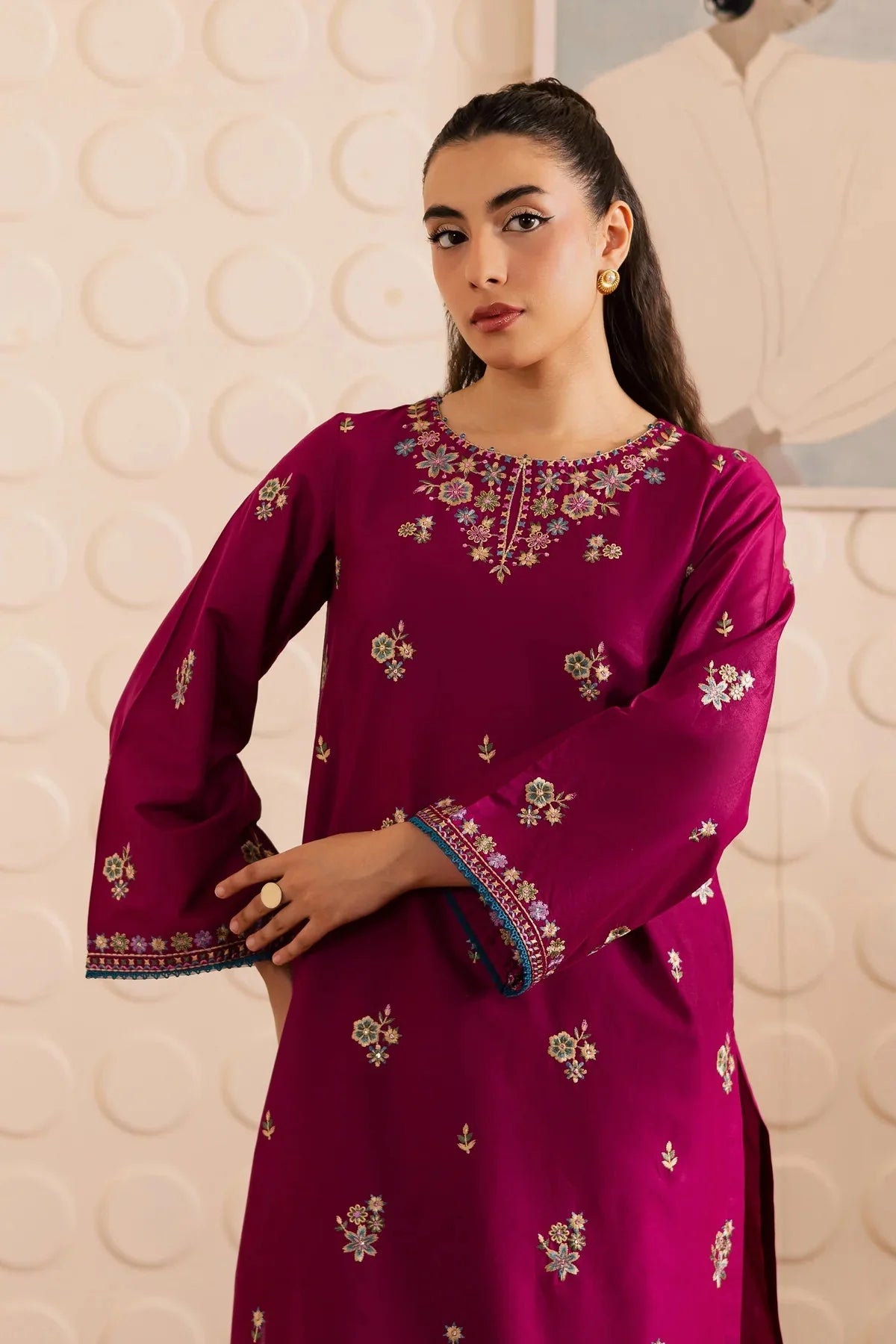 Batik - Unstitched Embroidered Dhanak – 2 PC