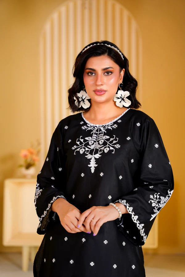 Unstitched Embroidered Lawn – 2 PC