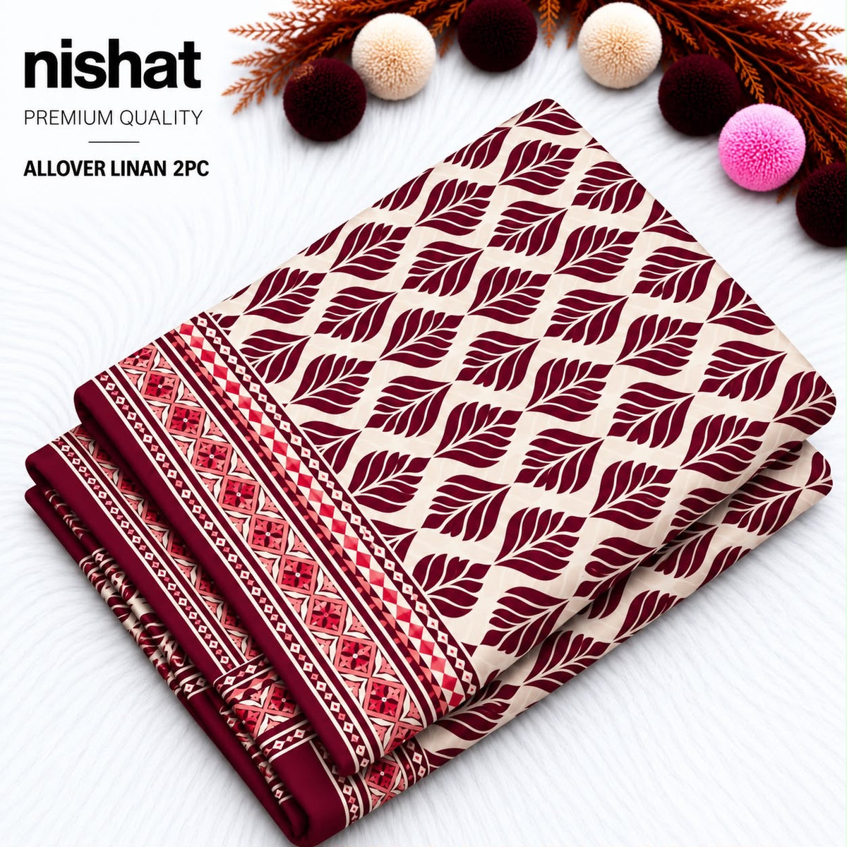 All Over Digital Printed Linan 2-Piece