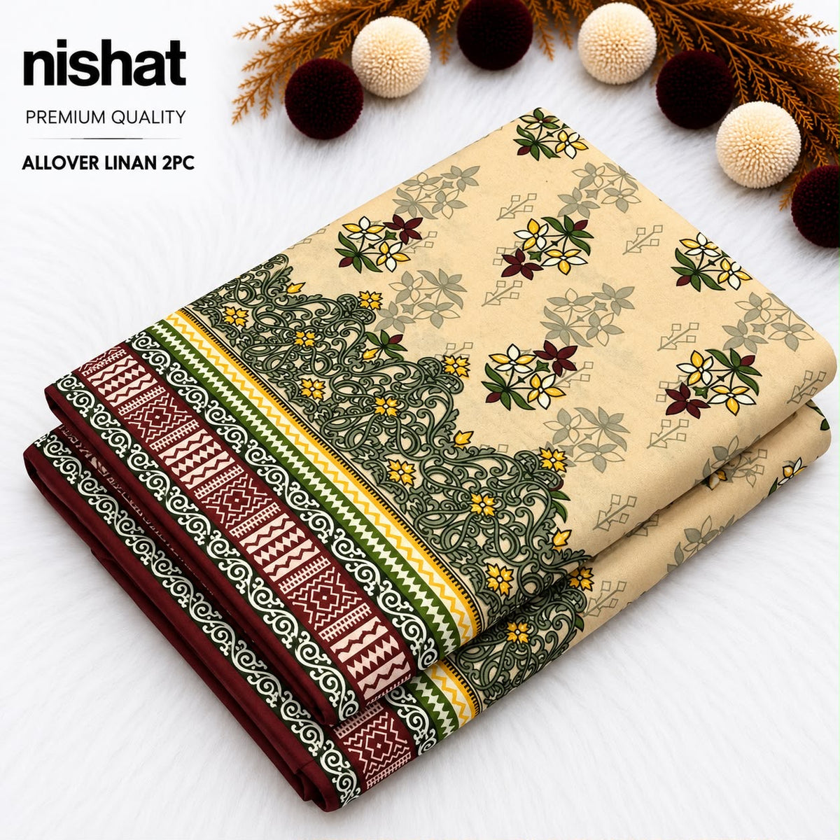 All Over Digital Printed Linan 2-Piece