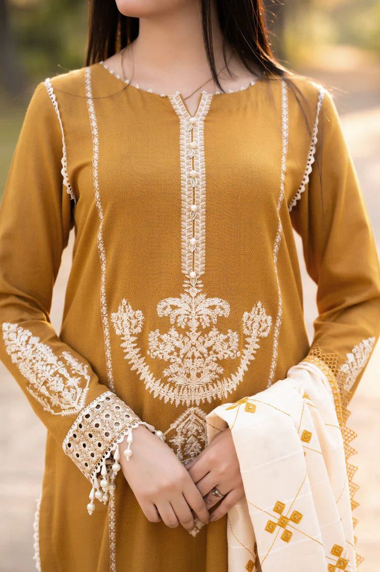 Aisling - Unstitched Embroidered Dhanak – 3 PC