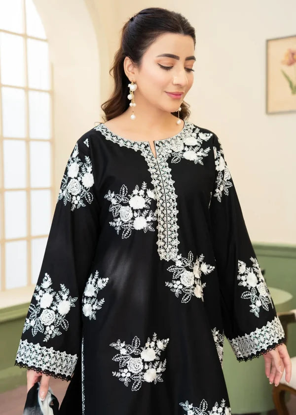 Zara Shahjahan - Unstitched Embroidered Dhanak – 3 PC