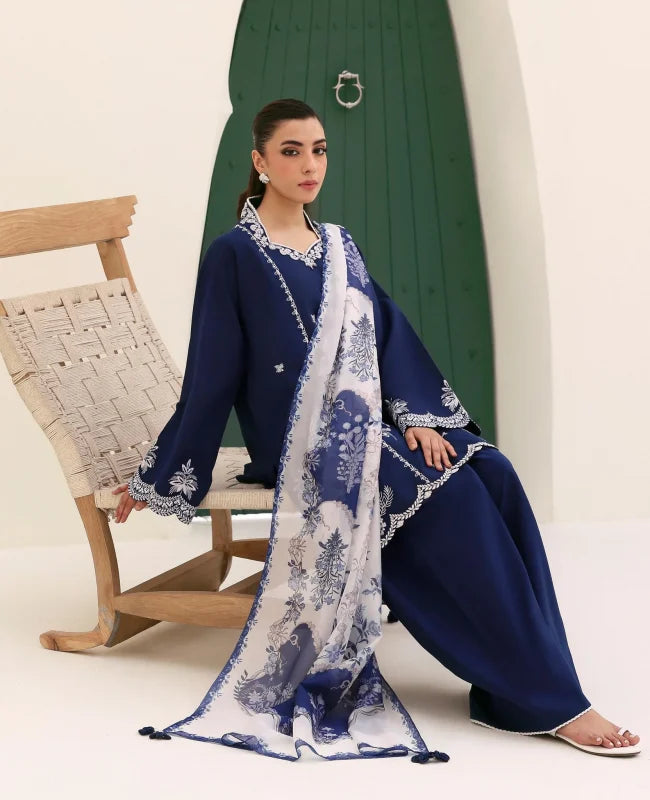 Republic - Unstitched Embroidered Dhanak – 3 PC