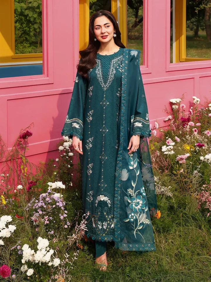 Sapphire - Unstitched Embroidered Dhanak – 3 PC