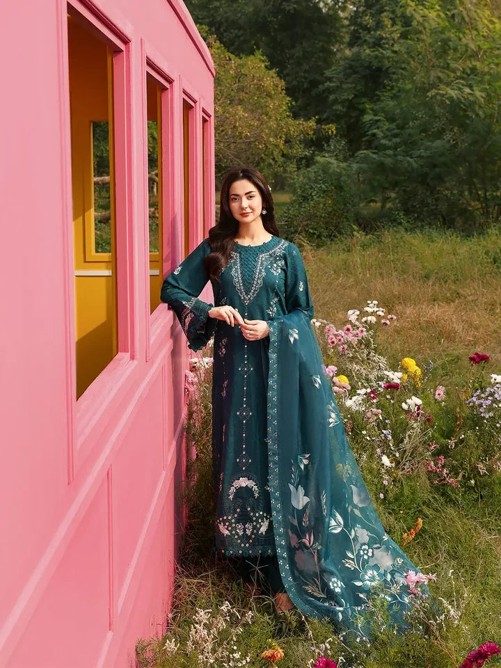 Sapphire - Unstitched Embroidered Dhanak – 3 PC