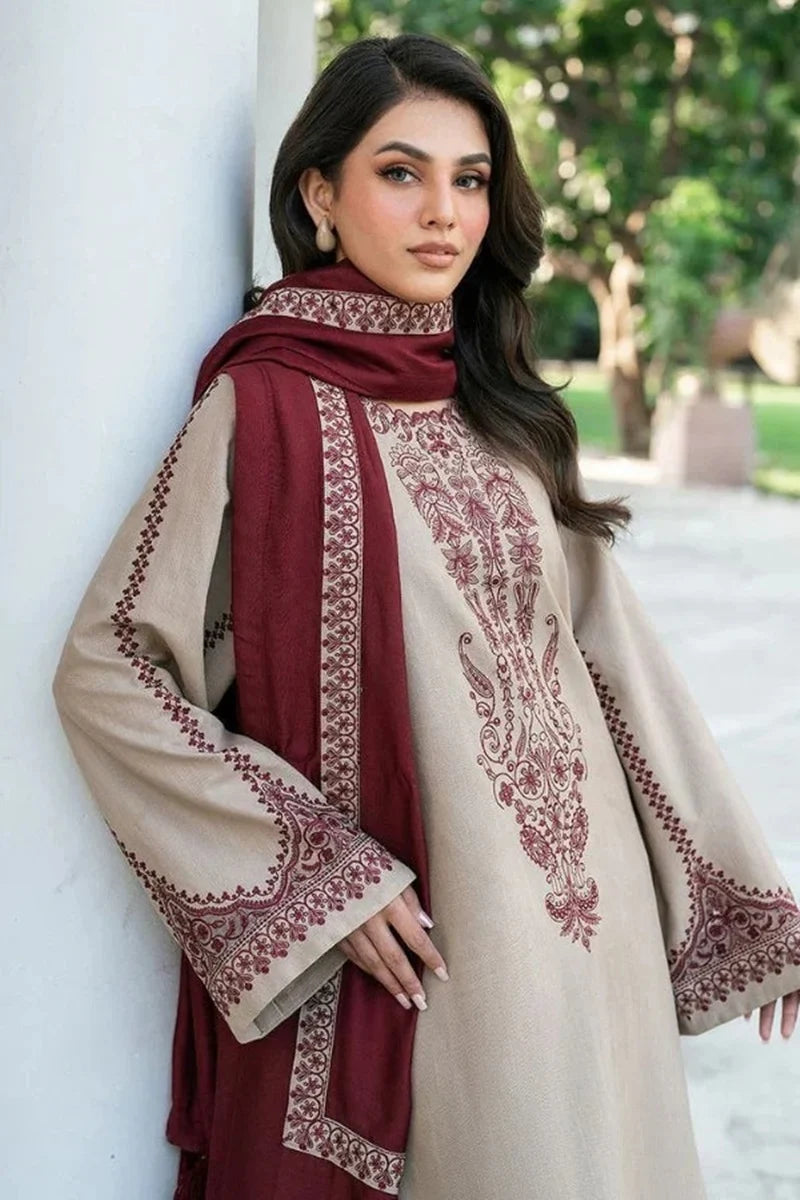 Sapphire - Unstitched Embroidered Dhanak – 3 PC