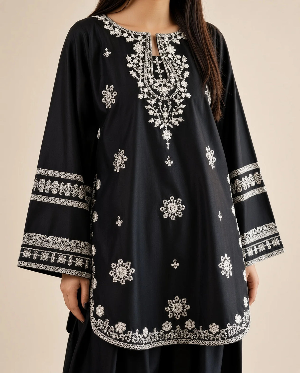 Parizaad - Unstitched Embroidered Dhanak – 2 PC