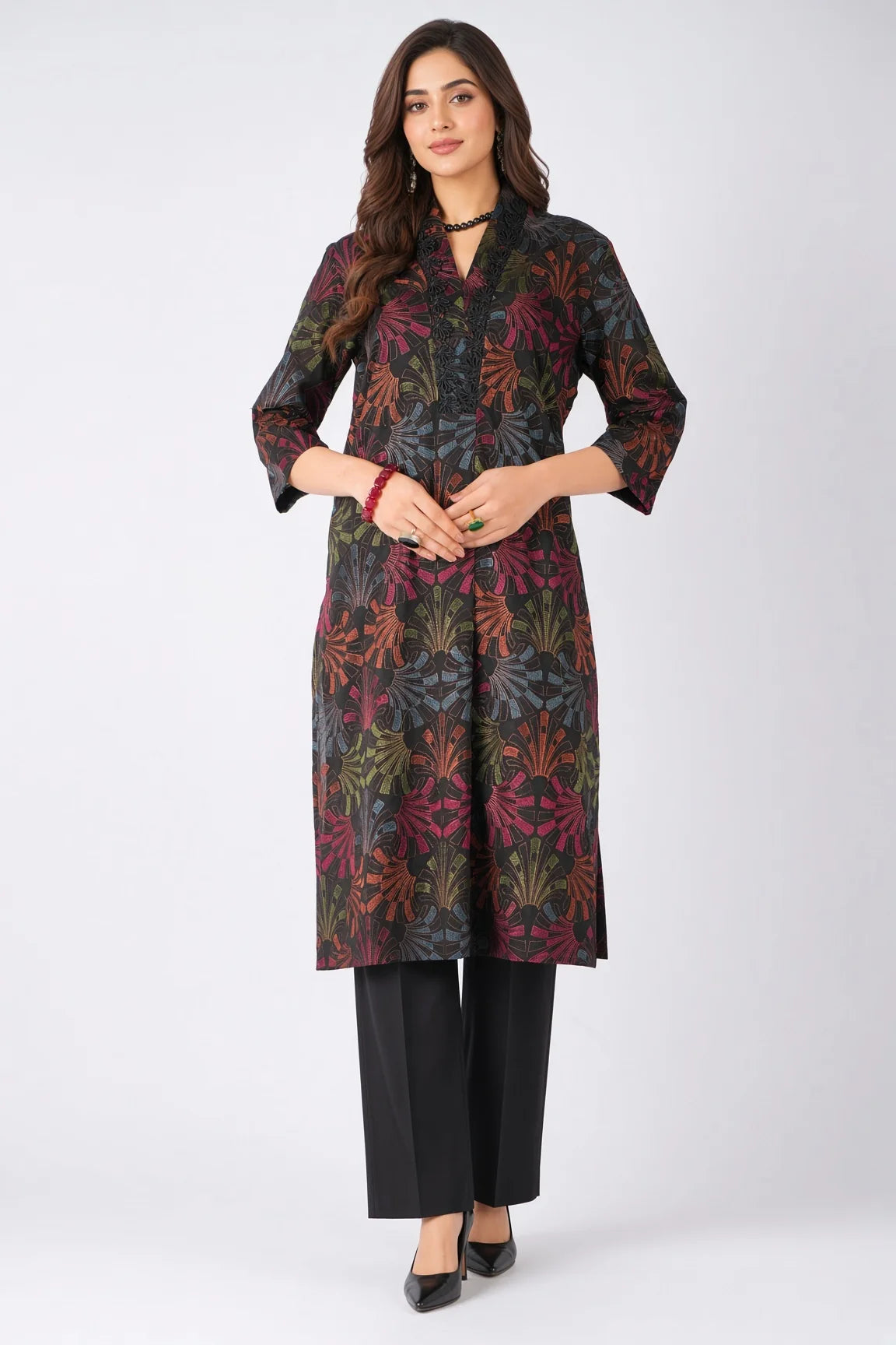 Rania - Unstitched Embroidered Dhanak – 2 PC
