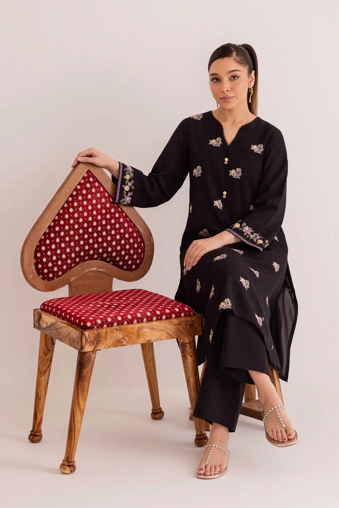 Ethnic - Unstitched Embroidered Dhanak – 2 PC