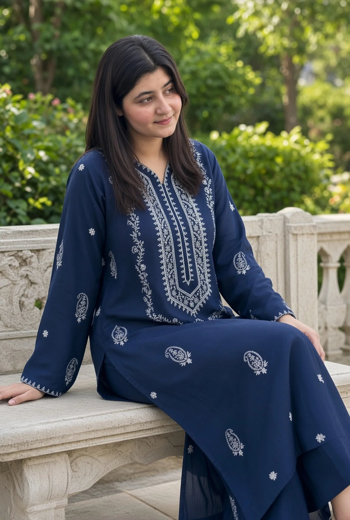 Afsheen - Unstitched Embroidered Dhanak – 2 PC
