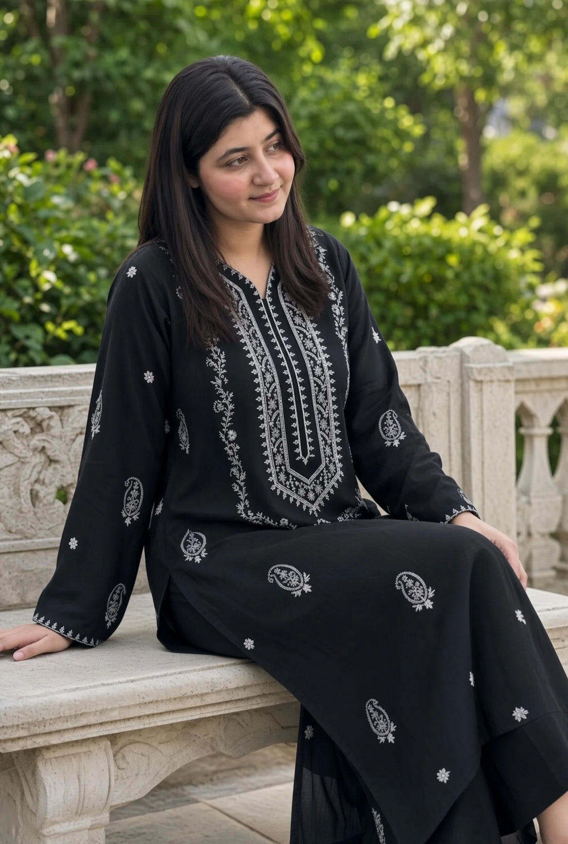 Afsheen - Unstitched Embroidered Dhanak – 2 PC