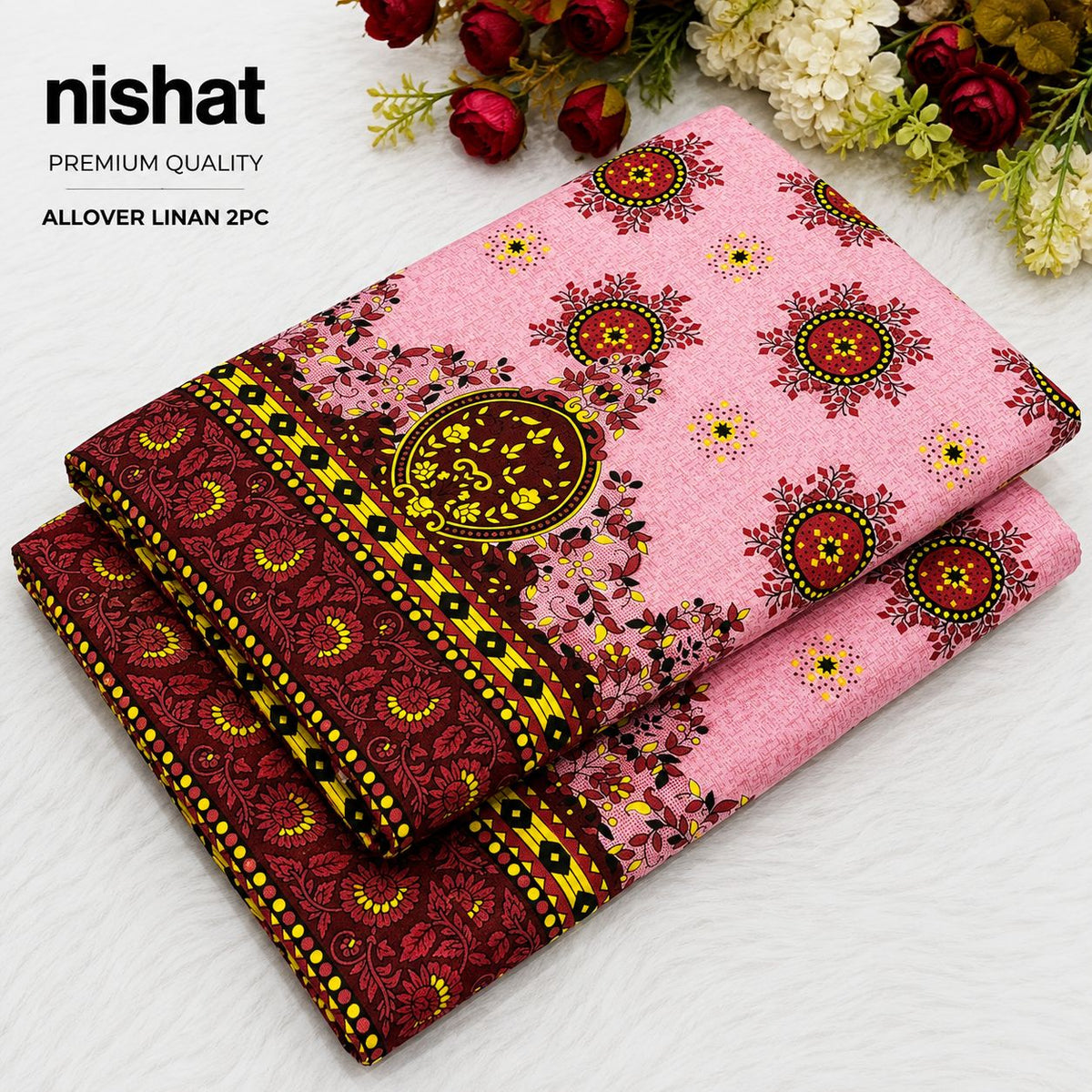 All Over Digital Printed Linan 2-Piece