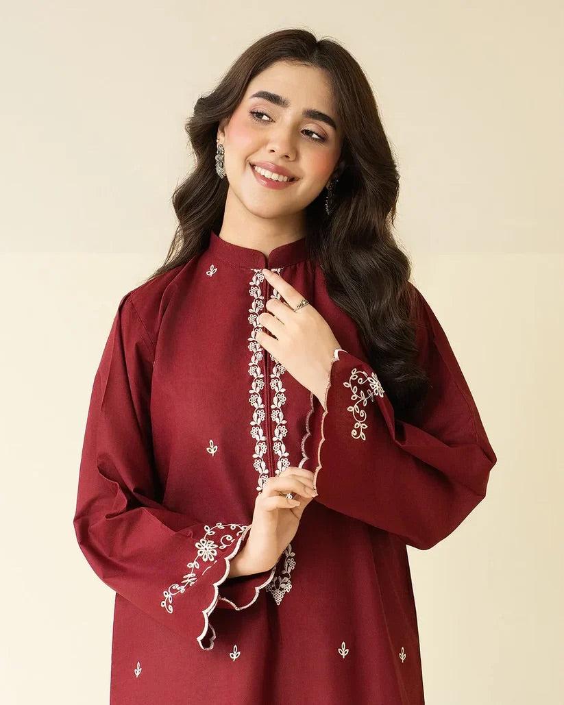 Unstitched Embroidered Lawn – 2 PC