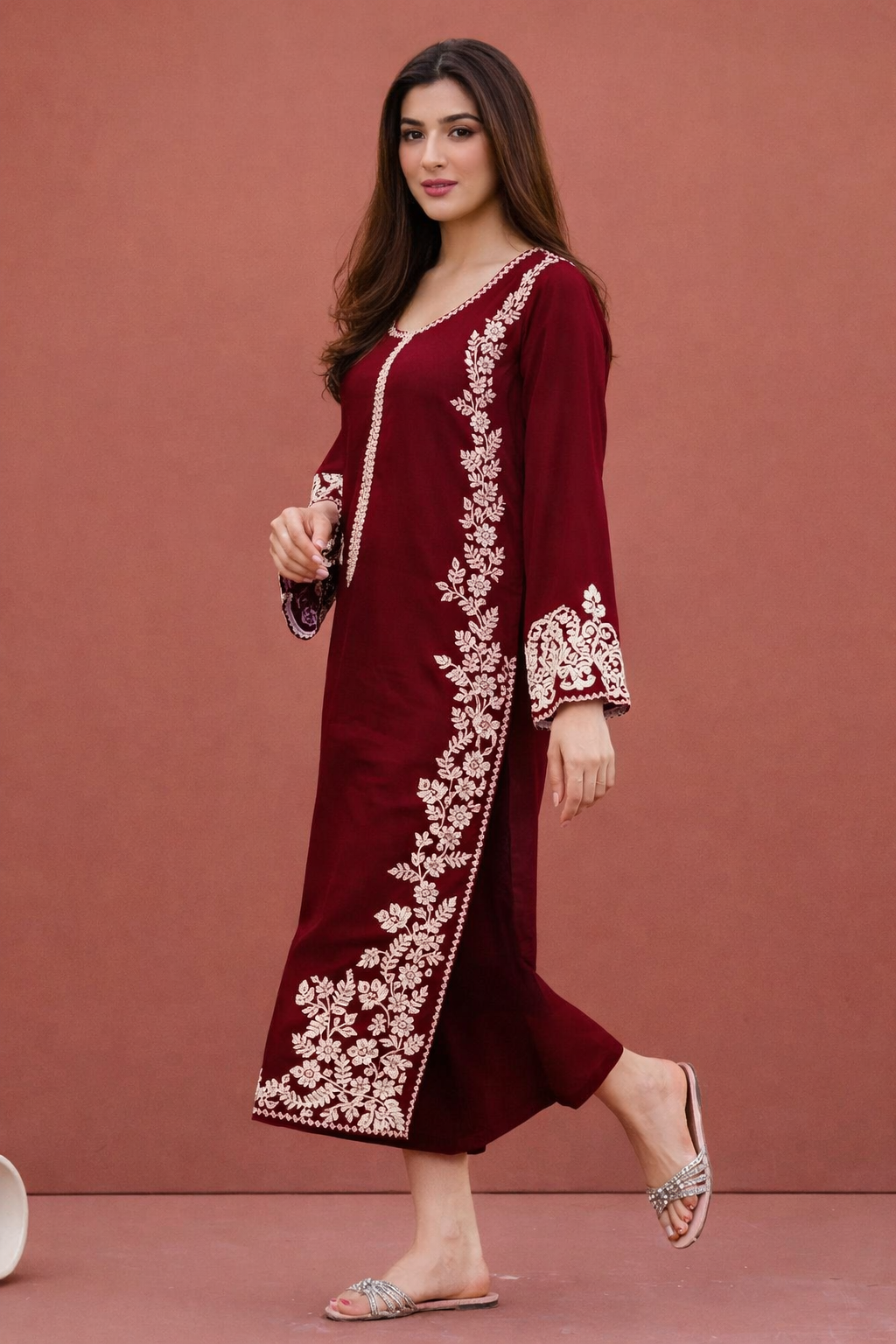 Unstitched Embroidered Lawn – 2 PC