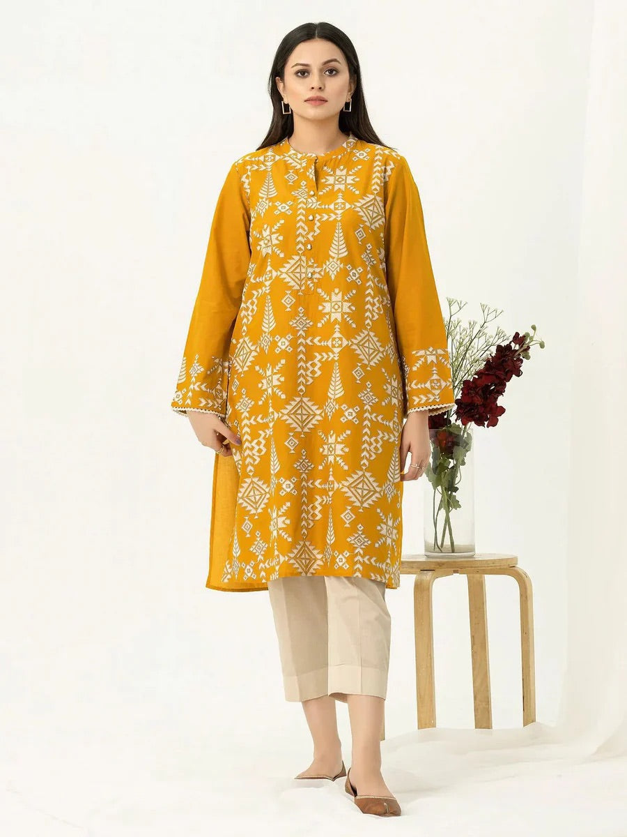 Unstitched Embroidered Lawn – 2 PC