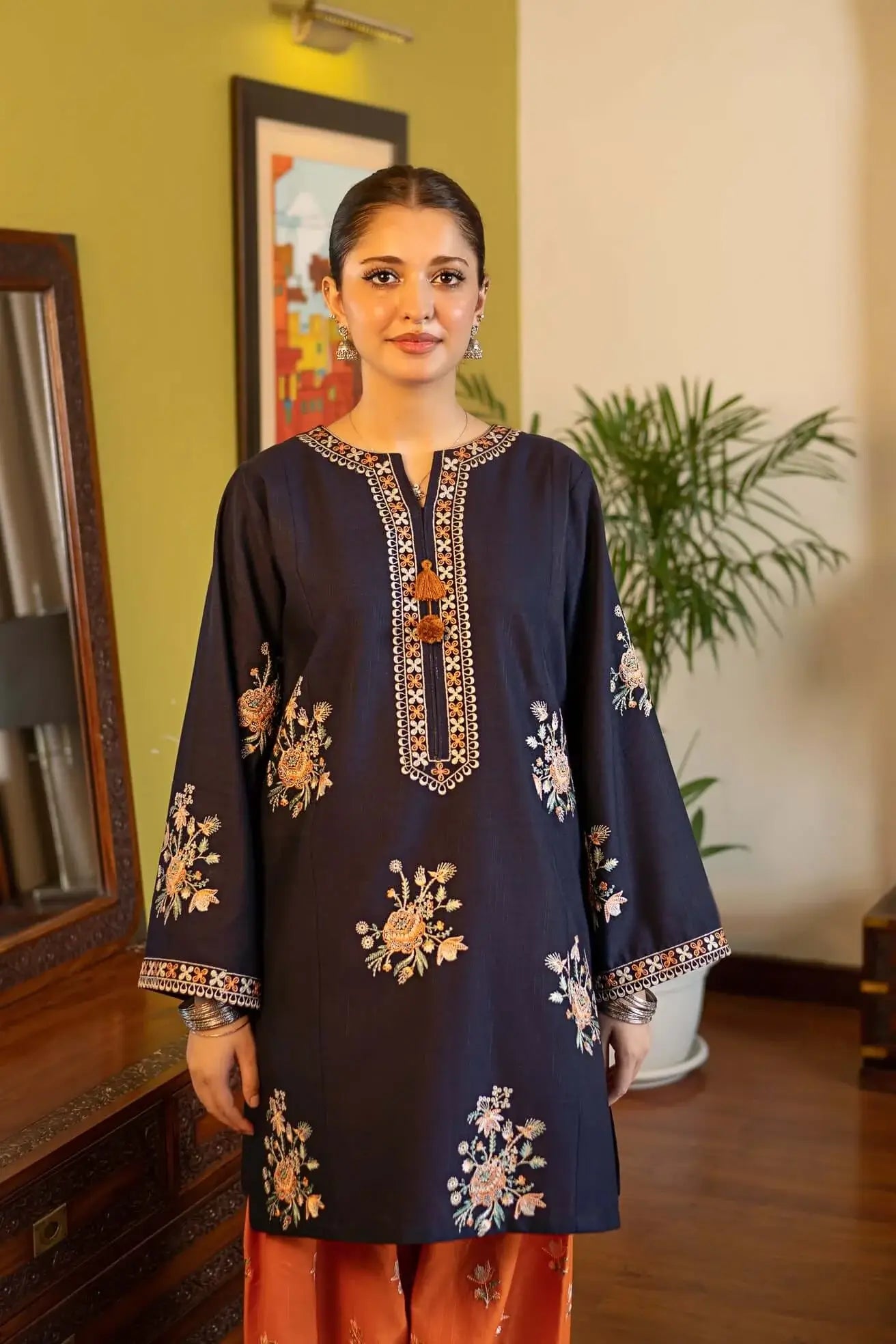 Unstitched Embroidered Lawn – 2 PC