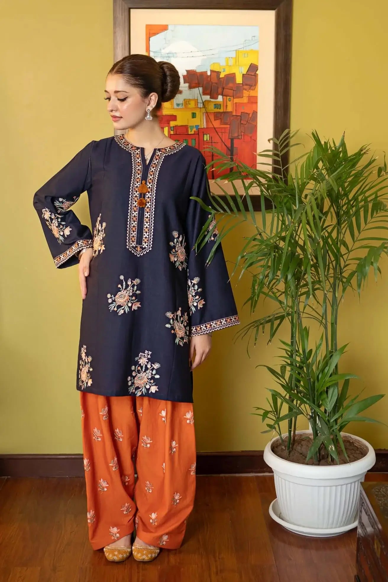 Unstitched Embroidered Lawn – 2 PC