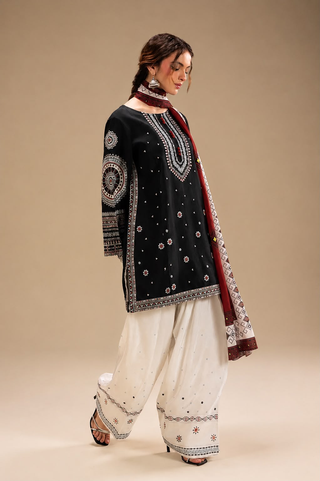 Unstitched Embroidered Lawn 3 - PC