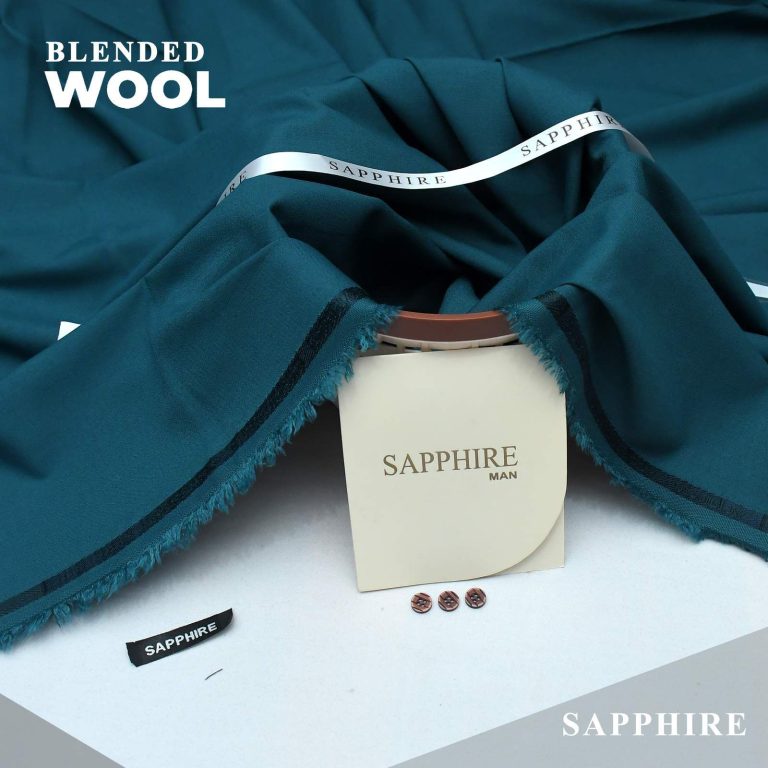 Sapphire Men Wool Unstitched Suit